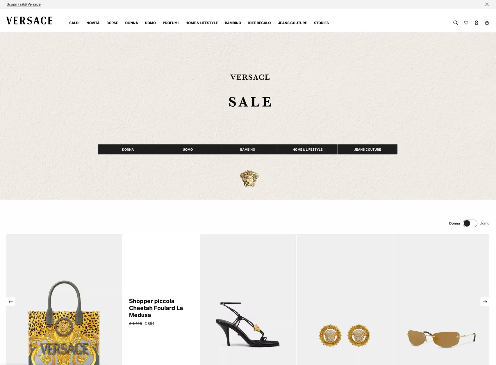 Lancio Nuovo E-commerce Versace su Salesforce Commerce Cloud